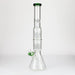 Dual 8 Arm Perc 19" 7mm Water Pipe w/ Splash Guard - Glasss Station