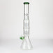 Dual 8 Arm Perc 19" 7mm Water Pipe w/ Splash Guard - Glasss Station