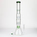 Dual 8 Arm Perc 19" 7mm Water Pipe w/ Splash Guard - Glasss Station