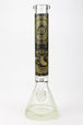 Egyptian Hieroglyph 16" 9mm Glow in the Dark Beaker Bong - Glasss Station