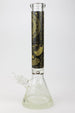 Egyptian Hieroglyph 16" 9mm Glow in the Dark Beaker Bong - Glasss Station