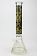 Egyptian Hieroglyph 16" 9mm Glow in the Dark Beaker Bong - Glasss Station