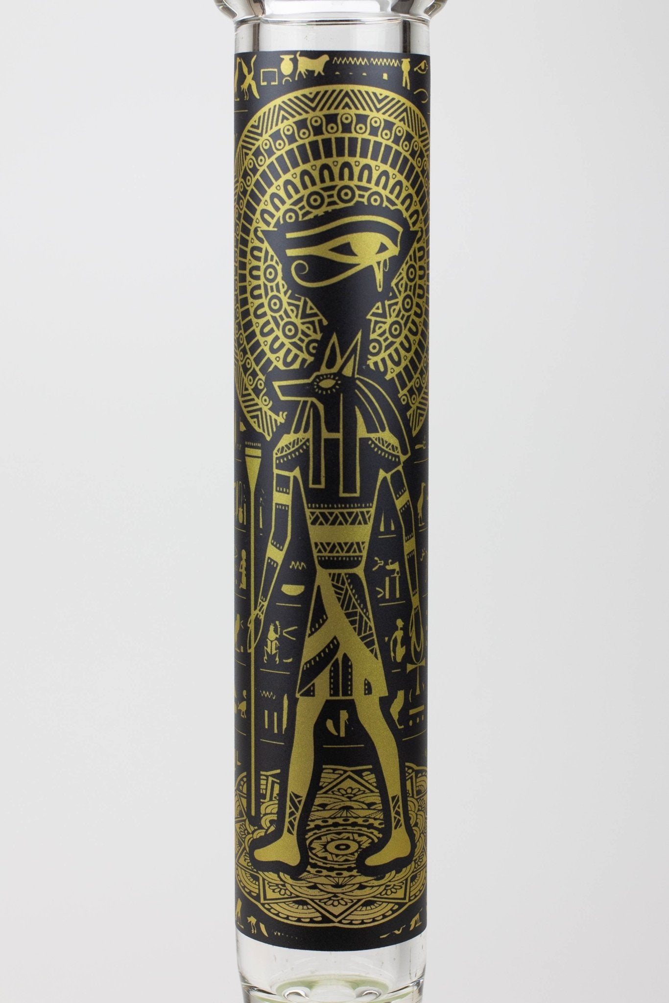 Egyptian Hieroglyph 16" 9mm Glow in the Dark Beaker Bong - Glasss Station