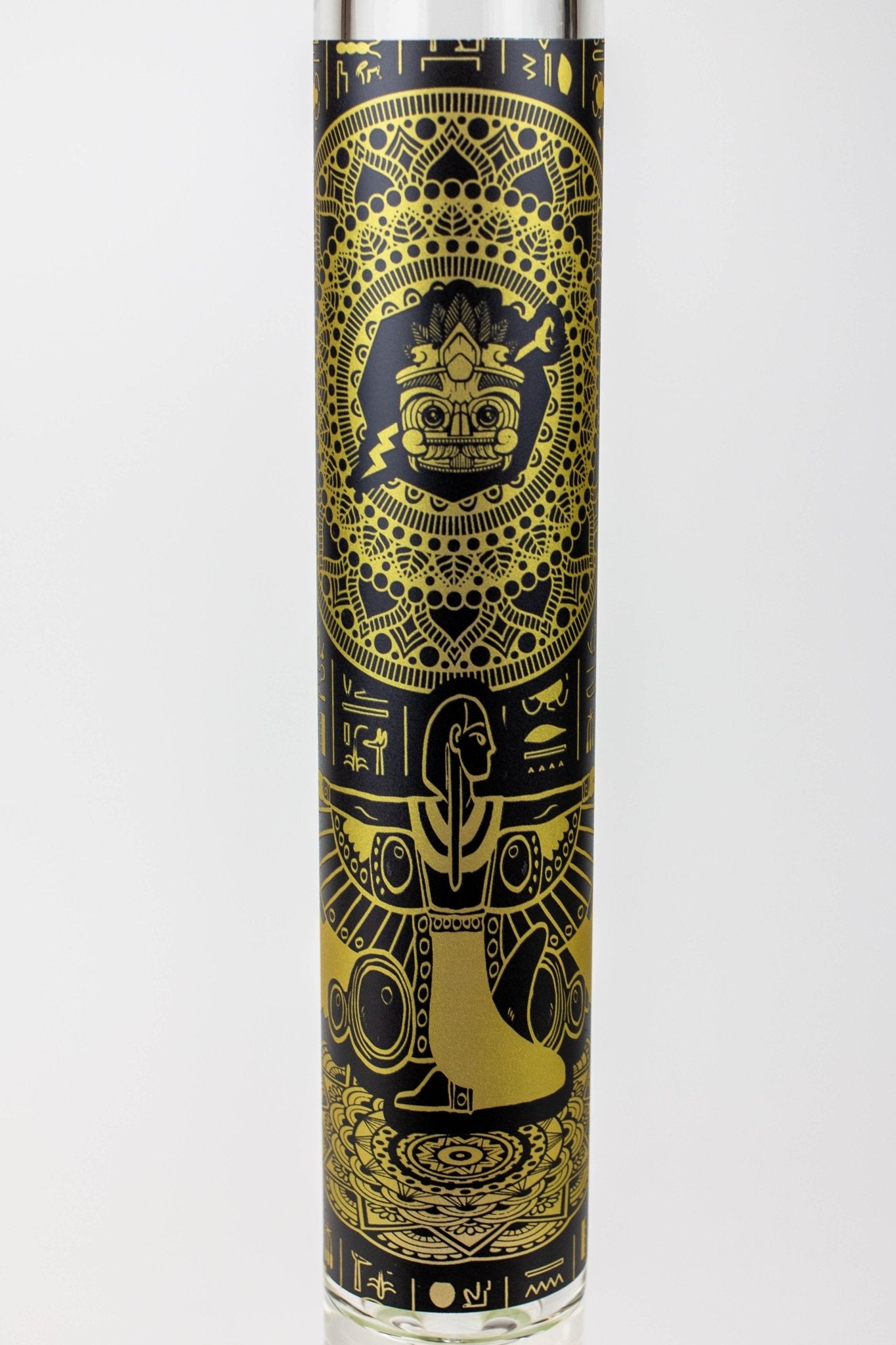 Egyptian Hieroglyph 16" 9mm Glow in the Dark Beaker Bong - Glasss Station