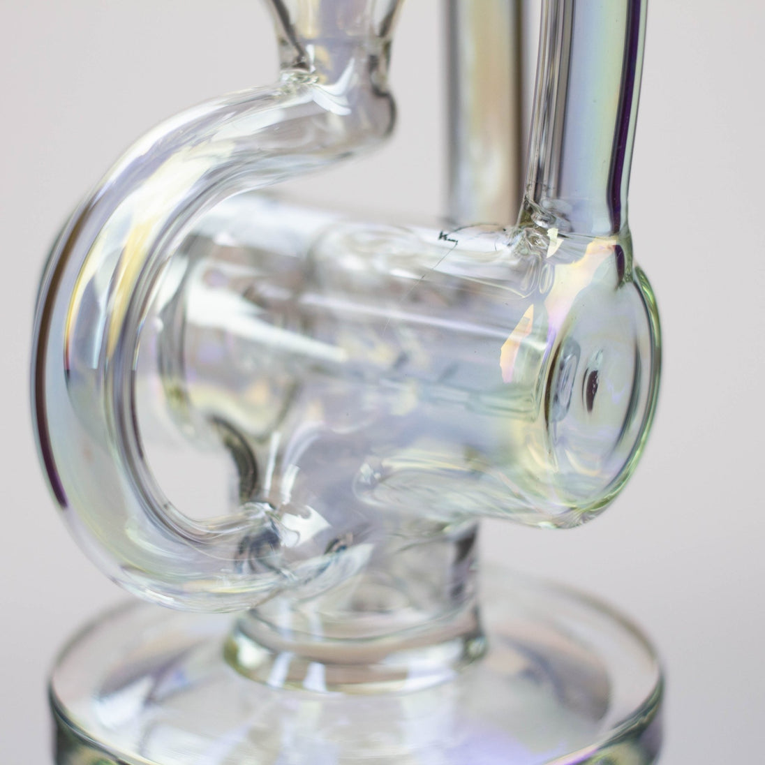 Electroplated 8" 2-in-1 Glass Recycler Bong/Rig - Glasss Station