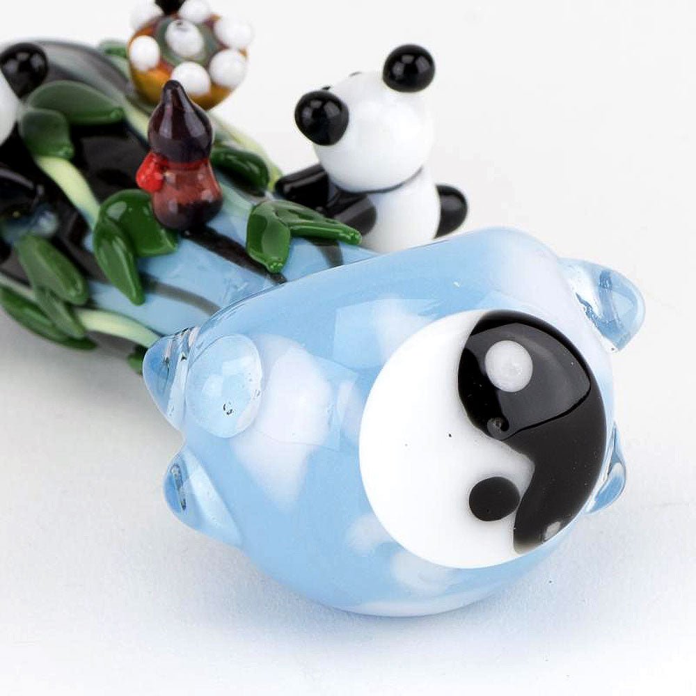 Empire Glassworks 4.75" Climbing Pandas Spoon Pipe - Glasss Station