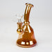 Fixed 3 Hole Diffuser 6" Bell Metallic Tinted Bubbler - Glasss Station