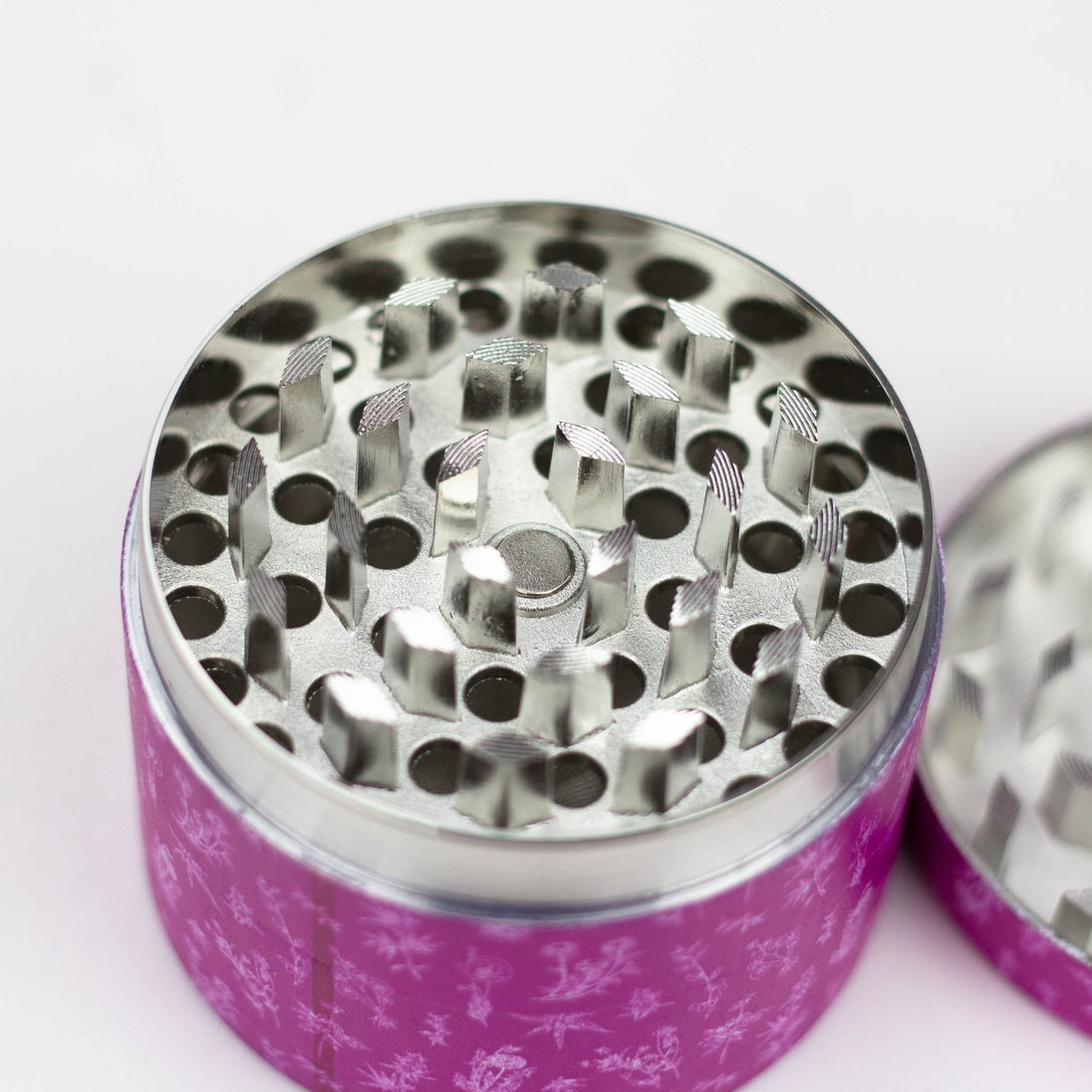 Flower Stampede 4-Layer Pink Grinder - Glasss Station