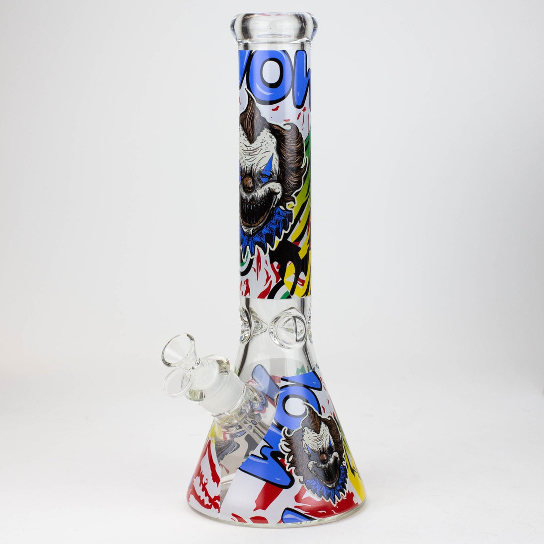 Freaky Clown 14" 7mm Glow in the Dark Beaker Bong - Glasss Station