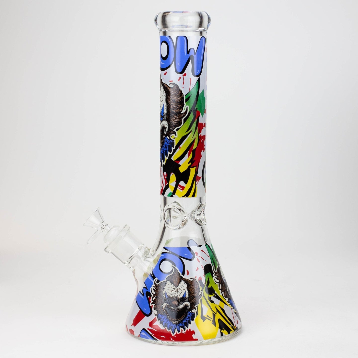 Freaky Clown 14" 7mm Glow in the Dark Beaker Bong - Glasss Station