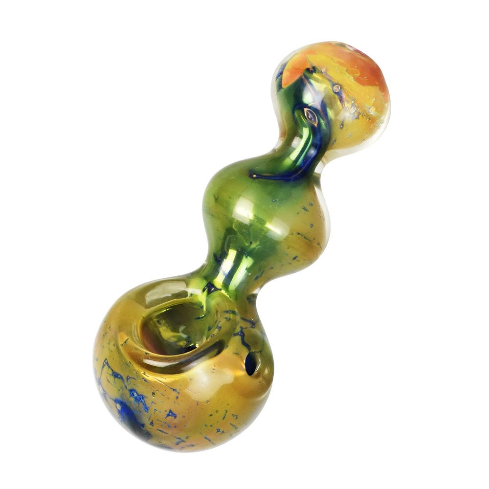 Fumed Nebula Bubbles 4.25" Spoon Pipe - Glasss Station