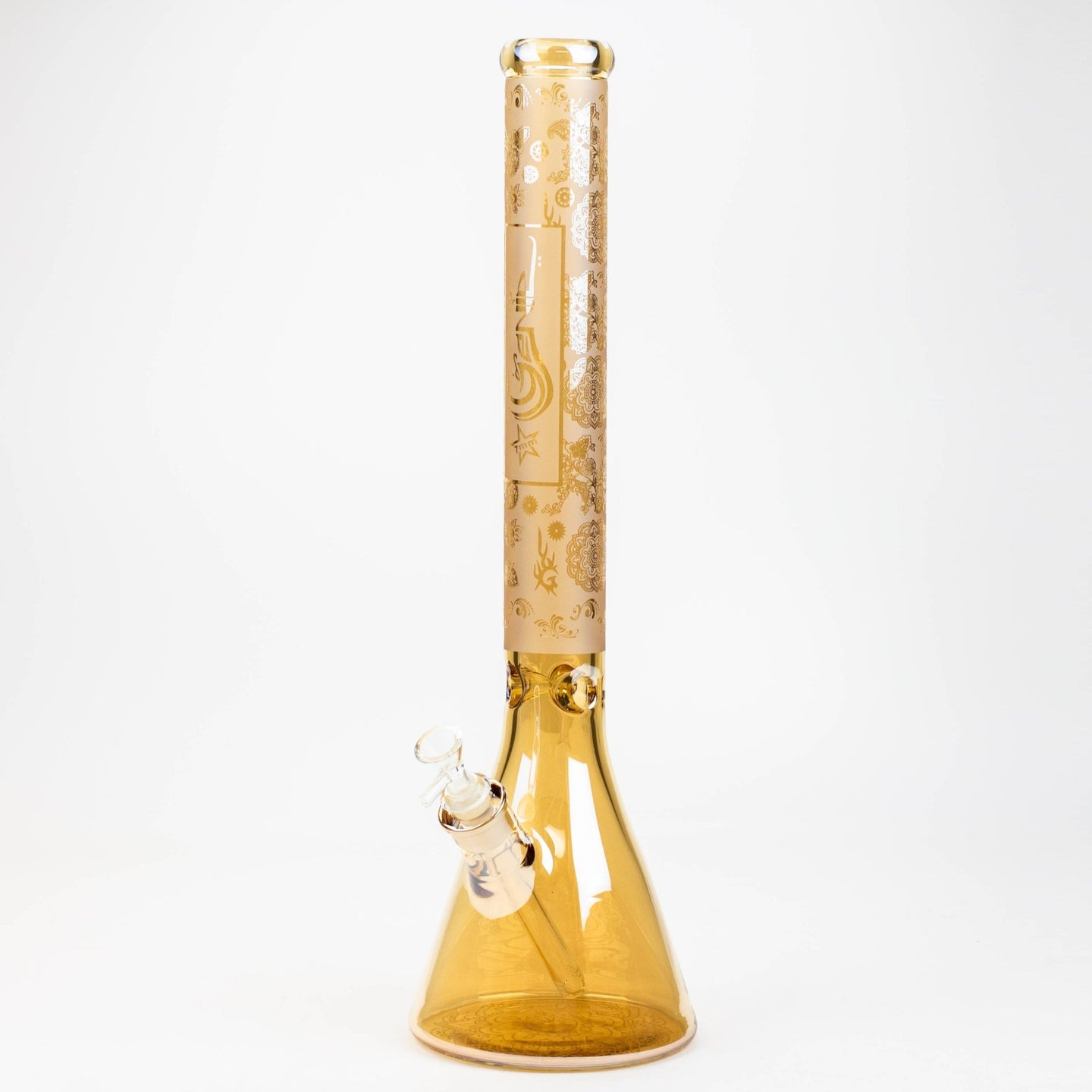 GENIE 19" 7mm Electroplated Beaker Bong - Glasss Station