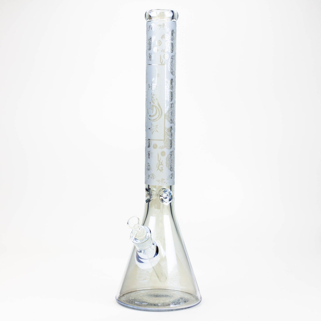 GENIE 19" 7mm Electroplated Beaker Bong - Glasss Station