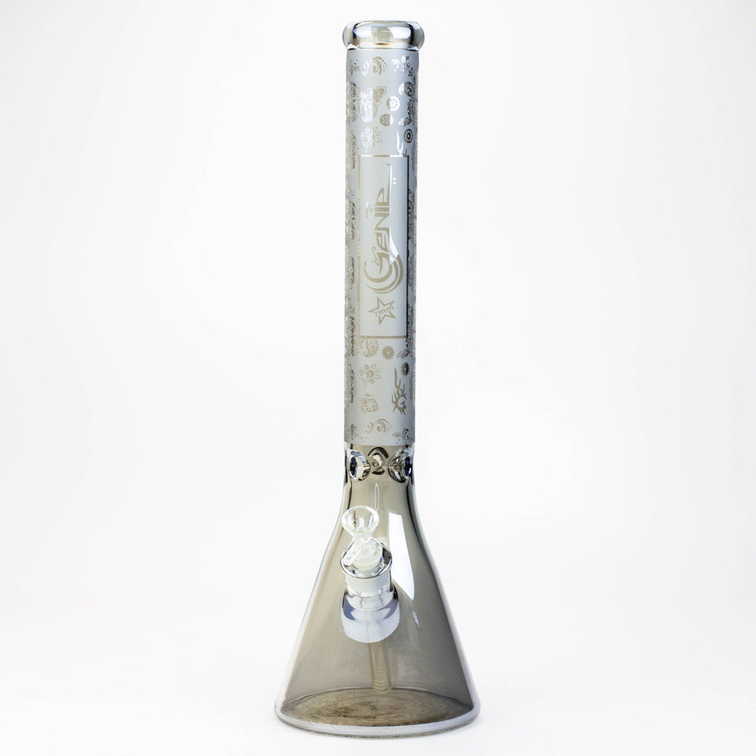 GENIE 19" 7mm Electroplated Beaker Bong - Glasss Station