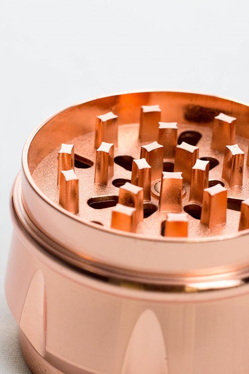 Genie 4 Part Rose Gold Herb Grinder - Glasss Station