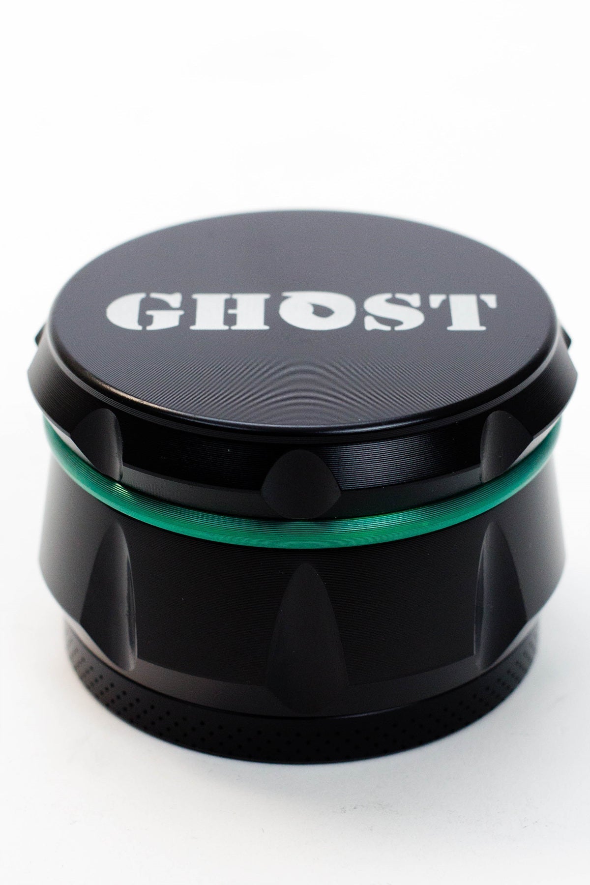 GHOST 4 Parts Black Herb Grinder - Glasss Station