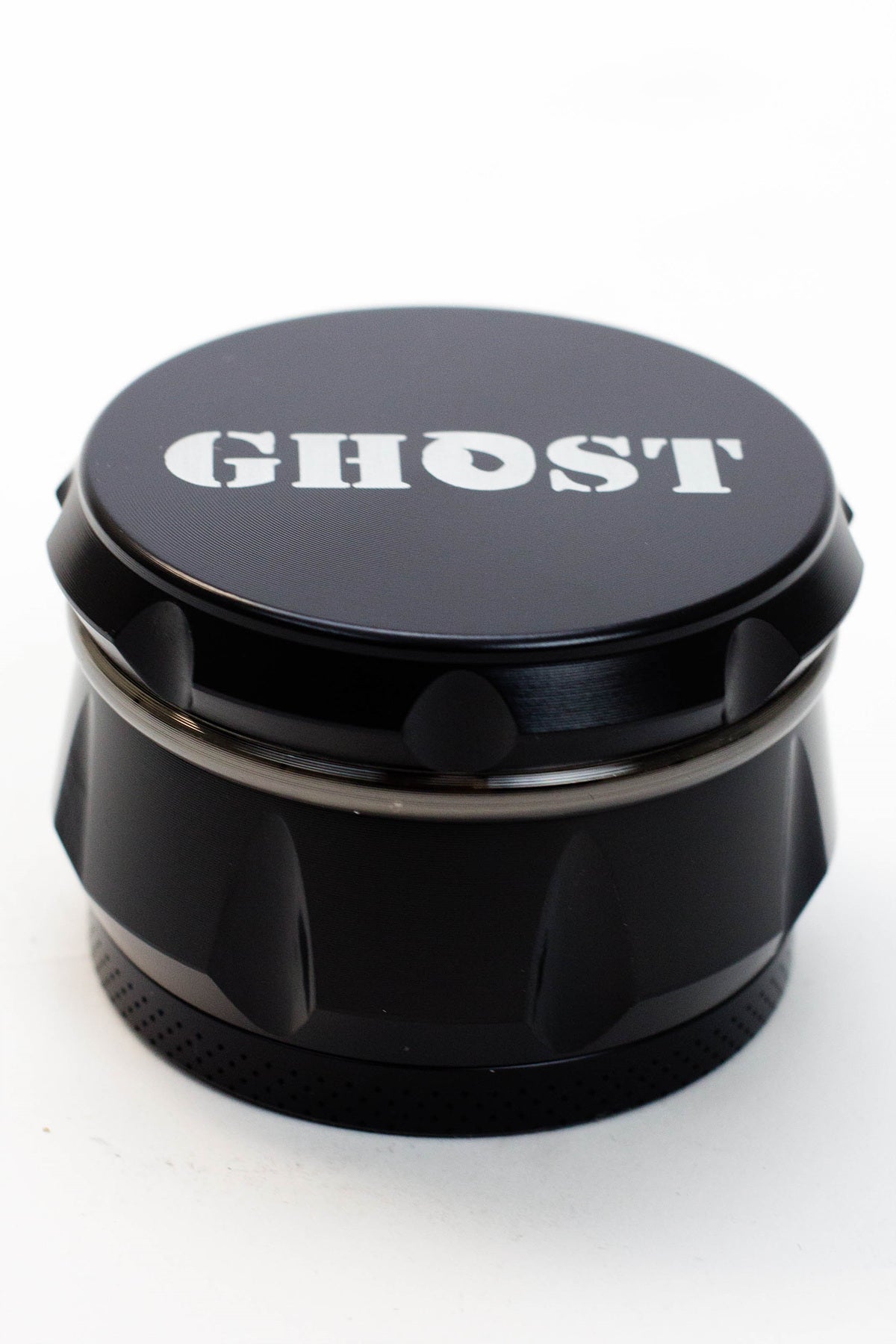 GHOST 4 Parts Black Herb Grinder - Glasss Station