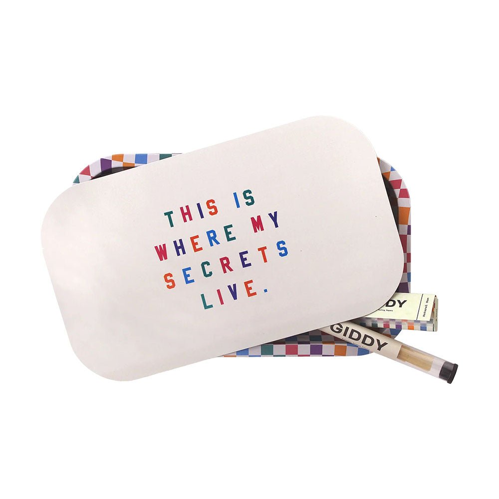 Giddy Rolling Tray Bundle - My Secrets - Glasss Station