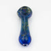 Gold Fumed 5" Blue Hand Pipe - Glasss Station