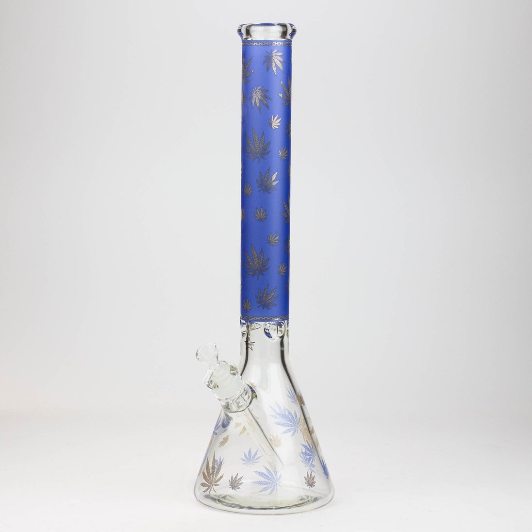 Gold Leaf 19.5" 9mm Beaker Bong - Glasss Station