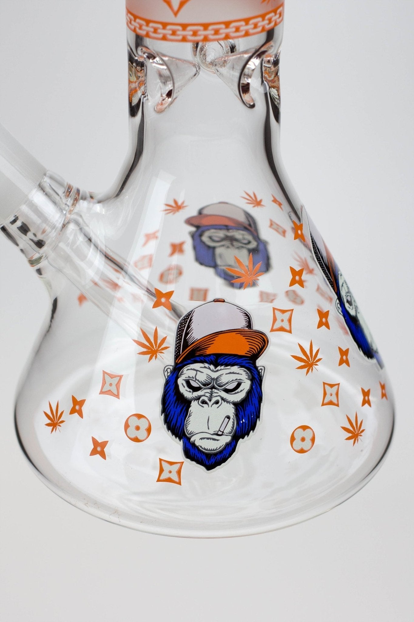 Gorilla Glow in the Dark 12" Glass Beaker Bong - Glasss Station