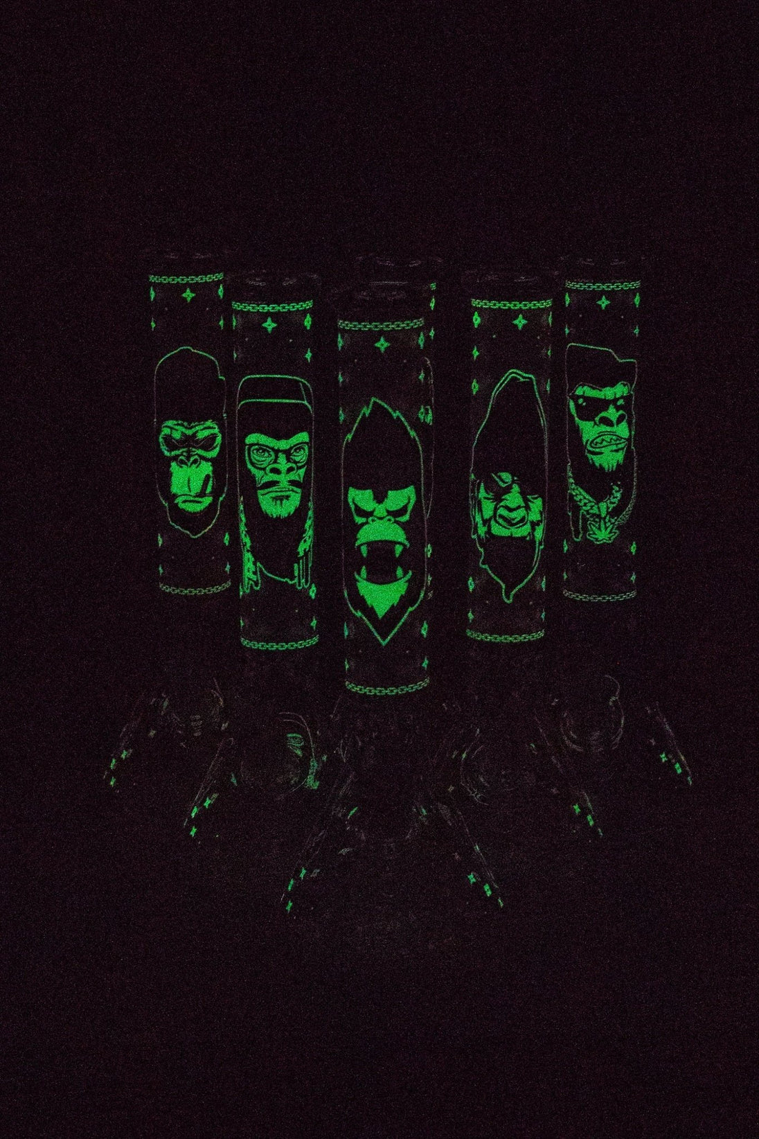 Gorilla Glow in the Dark 12" Glass Beaker Bong - Glasss Station