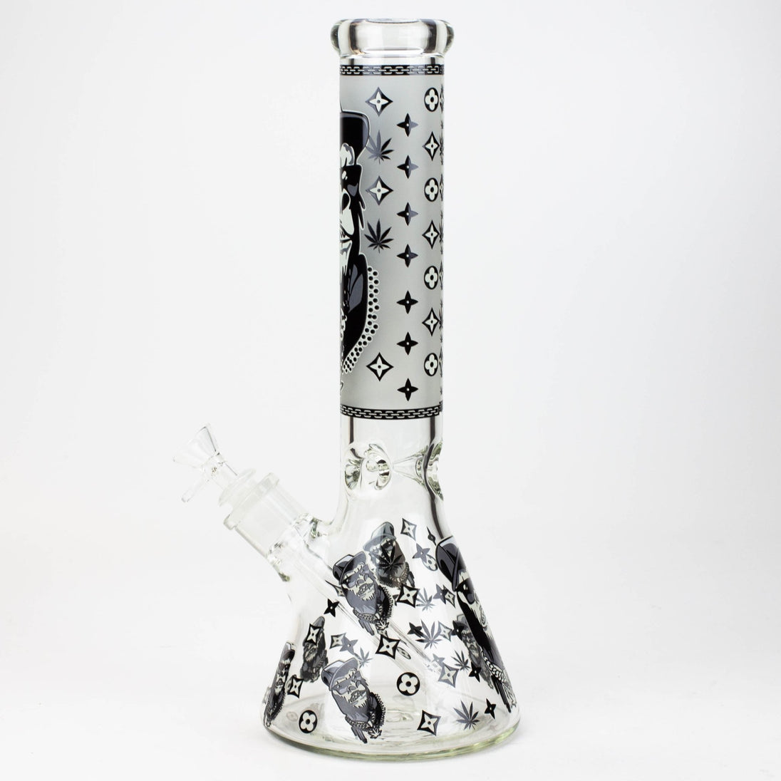 Gorilla Glow in the Dark 14" 7mm Beaker Bong - Glasss Station