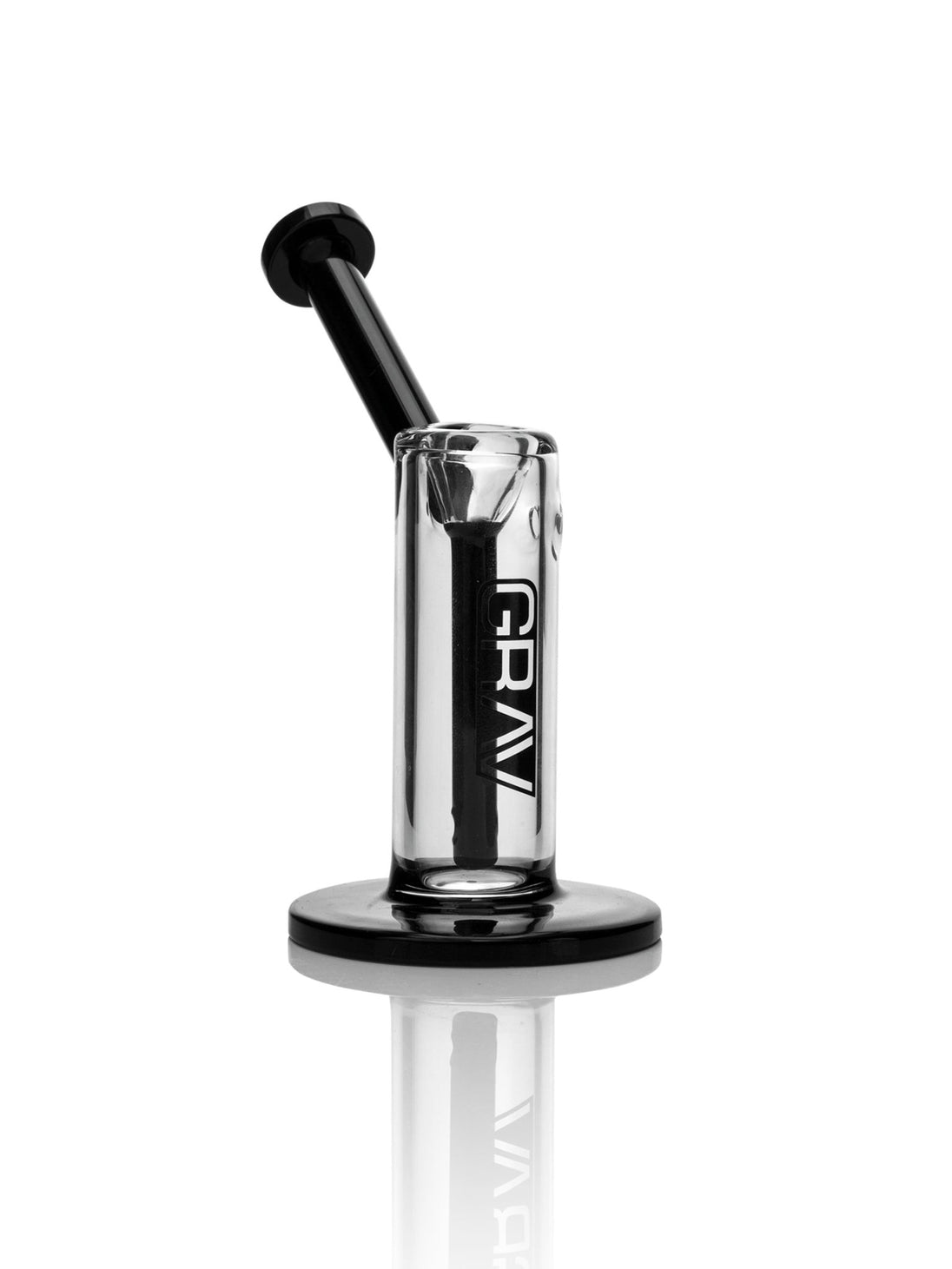 GRAV Small Upright Bubbler - Black Accents - Glasss Station