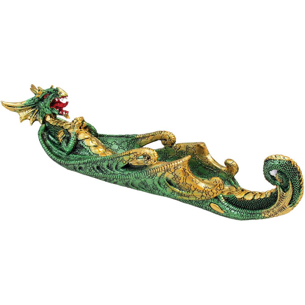 Green Dragon 12" Incense Burner - Glasss Station