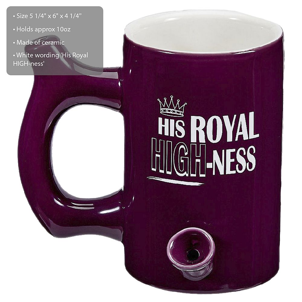 His Royal Highness Large Purple Mug - Glasss Station