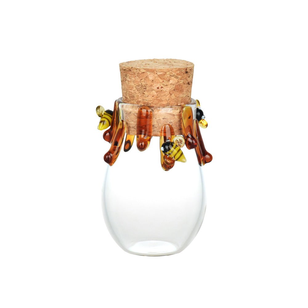 Honey Bee 3.25" Glass Storage Jar - Glasss Station