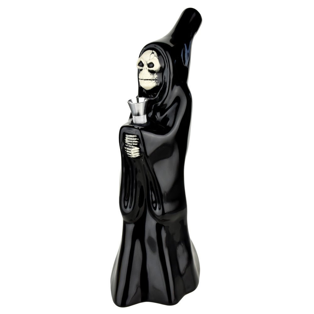 Hooded Skeleton Cupbearer Ceramic Bong - Glasss Station