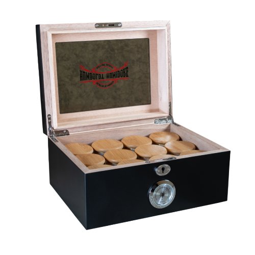 Humboldt Humidor 12 Strain Original Black Humidor - Glasss Station