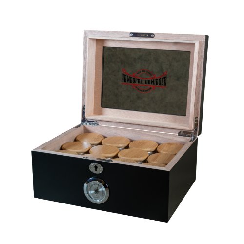 Humboldt Humidor 12 Strain Original Black Humidor - Glasss Station