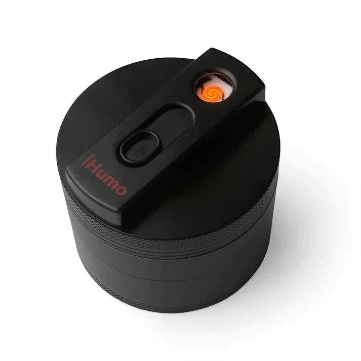 iHumo 4 Part 60mm Grinder & USB Lighter - Glasss Station