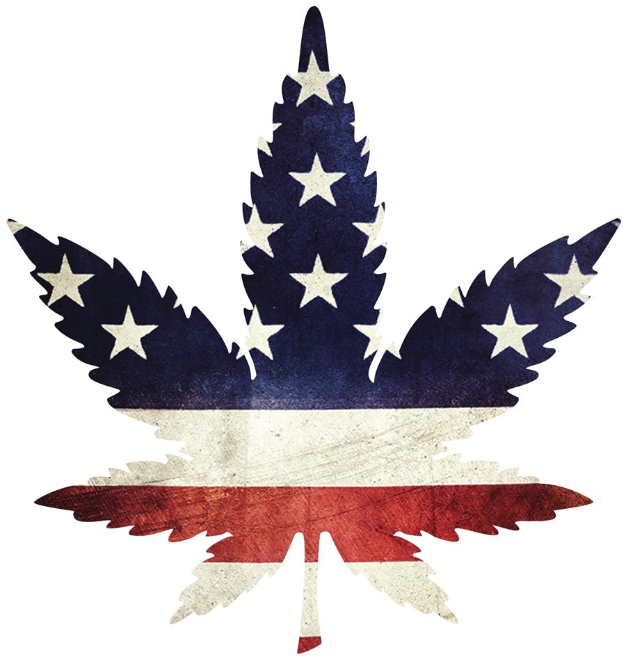 Indica Leaf Shape Puzzle "Stars and Stripes" - Glasss Station