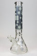 Infyniti 14" 7mm Leaf Glow in the Dark Beaker Bong - Glasss Station