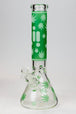 Infyniti 14" 7mm Leaf Glow in the Dark Beaker Bong - Glasss Station