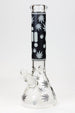 Infyniti 14" 7mm Leaf Glow in the Dark Beaker Bong - Glasss Station