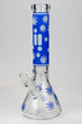 Infyniti 14" 7mm Leaf Glow in the Dark Beaker Bong - Glasss Station