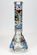 King Cobra 14" 9mm Glow in the Dark Beaker Bong - Glasss Station