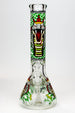 King Cobra 14" 9mm Glow in the Dark Beaker Bong - Glasss Station