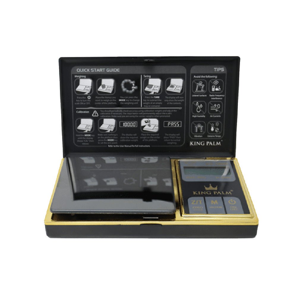 King Palm Gold-Plated Digital Mini Scale - Glasss Station