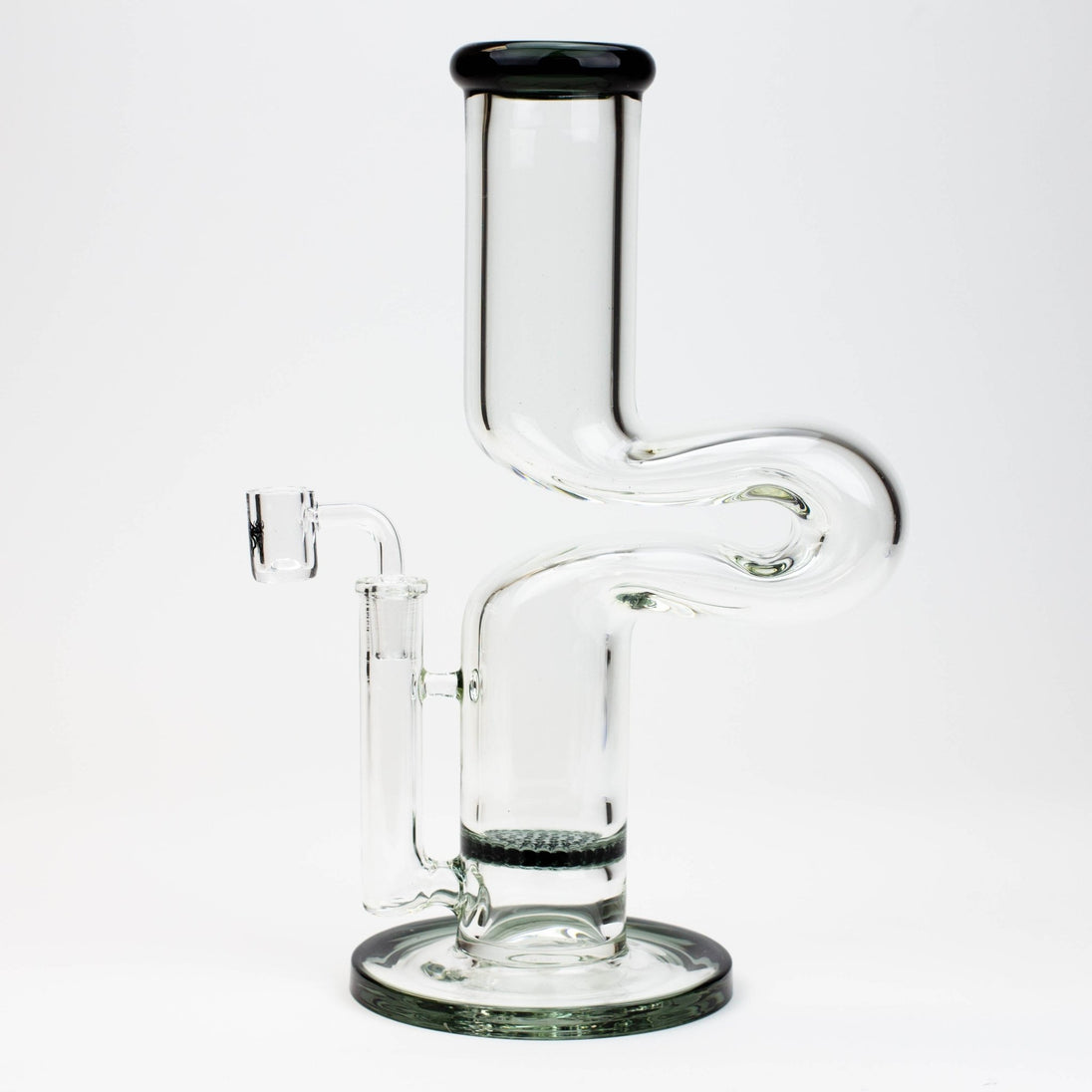 Kink Zong 11.5" 2-in-1 7mm Glass Tube Bong - Glasss Station