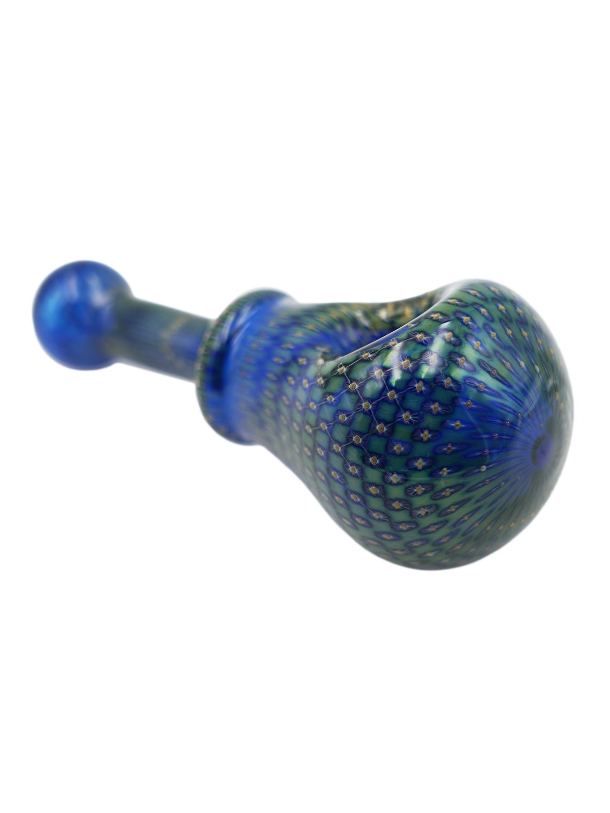 Krave Glass Hand Pipe "Peacock" - Glasss Station