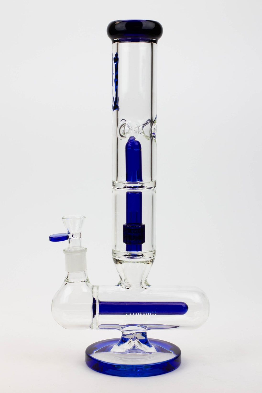 KUSH 14" 7mm Glass Bong w/ Inline Diffuser and Splash Guard - Glasss Station