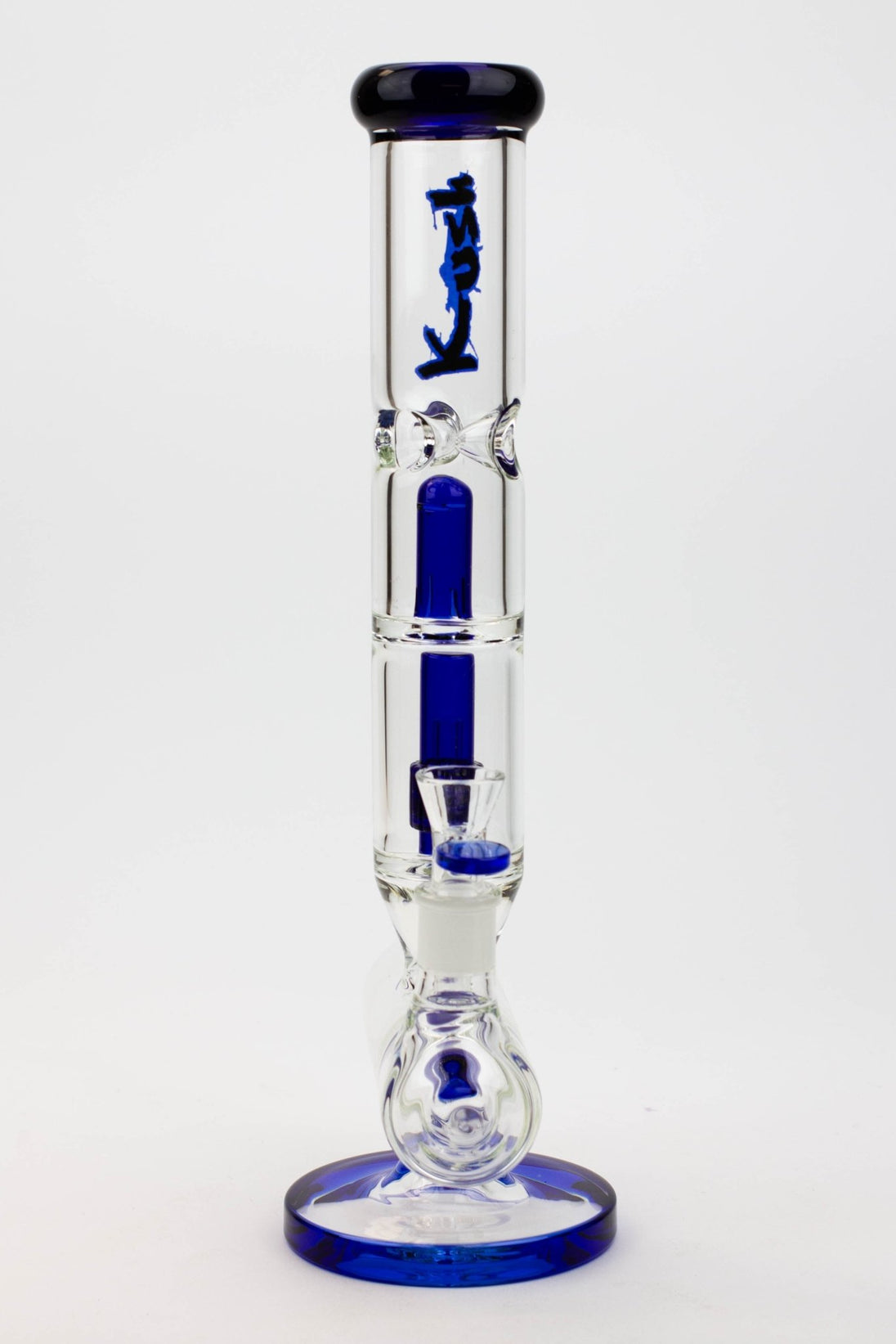 KUSH 14" 7mm Glass Bong w/ Inline Diffuser and Splash Guard - Glasss Station