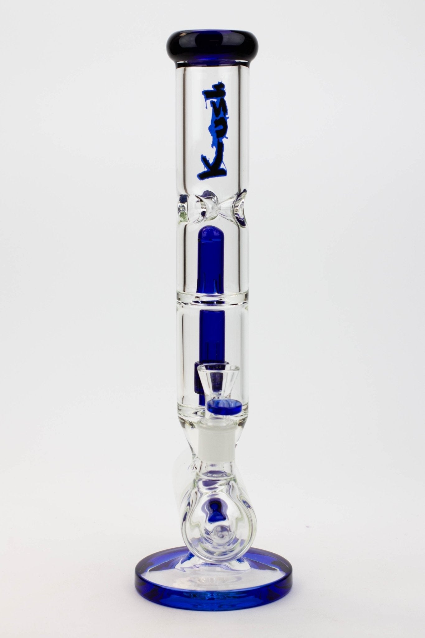 KUSH 14" 7mm Glass Bong w/ Inline Diffuser and Splash Guard - Glasss Station