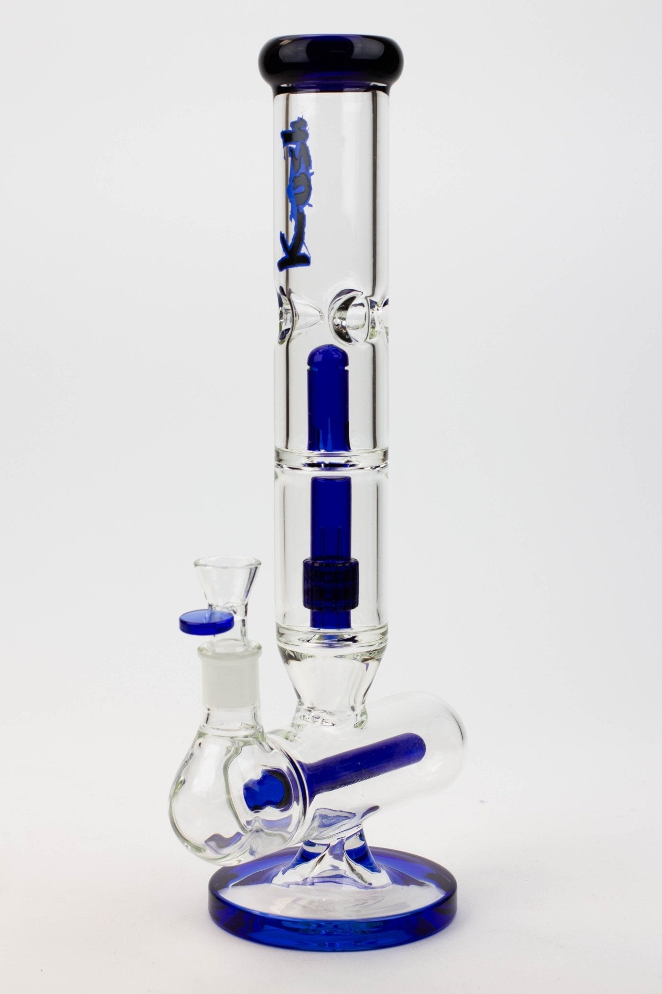 KUSH 14" 7mm Glass Bong w/ Inline Diffuser and Splash Guard - Glasss Station