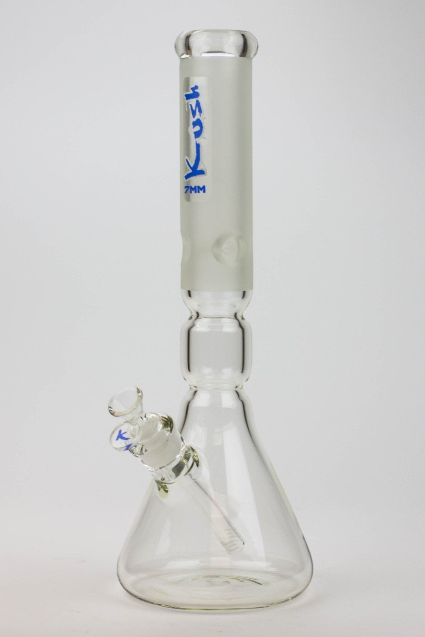 KUSH 16" 7mm Curved Tube Beaker Bong - Glasss Station